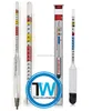 Wine hydrometer, Triple scale hydrometer, Plastic hydrometer