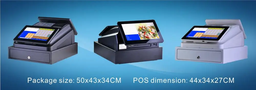 User Friendly Pos System Software Touch Screen Cash Register With Built