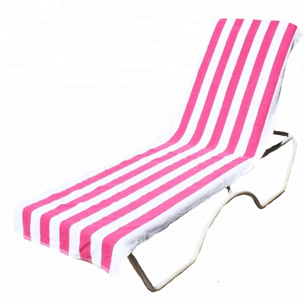 Good Quality Terry Stripe Cotton Beach Towel Lounge Chair Cover Buy