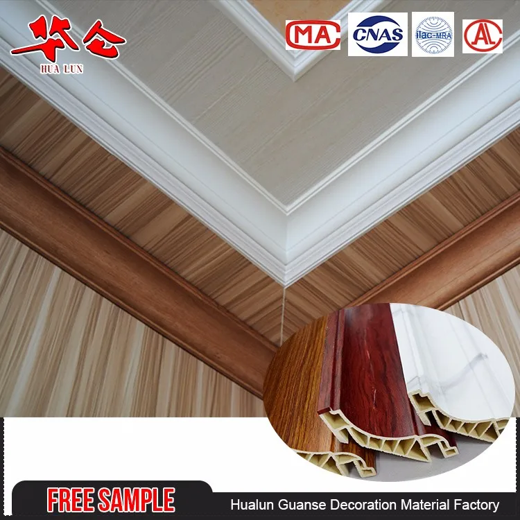 China Supplier Decorative Custom Plastic Wall L Clip Wood Color