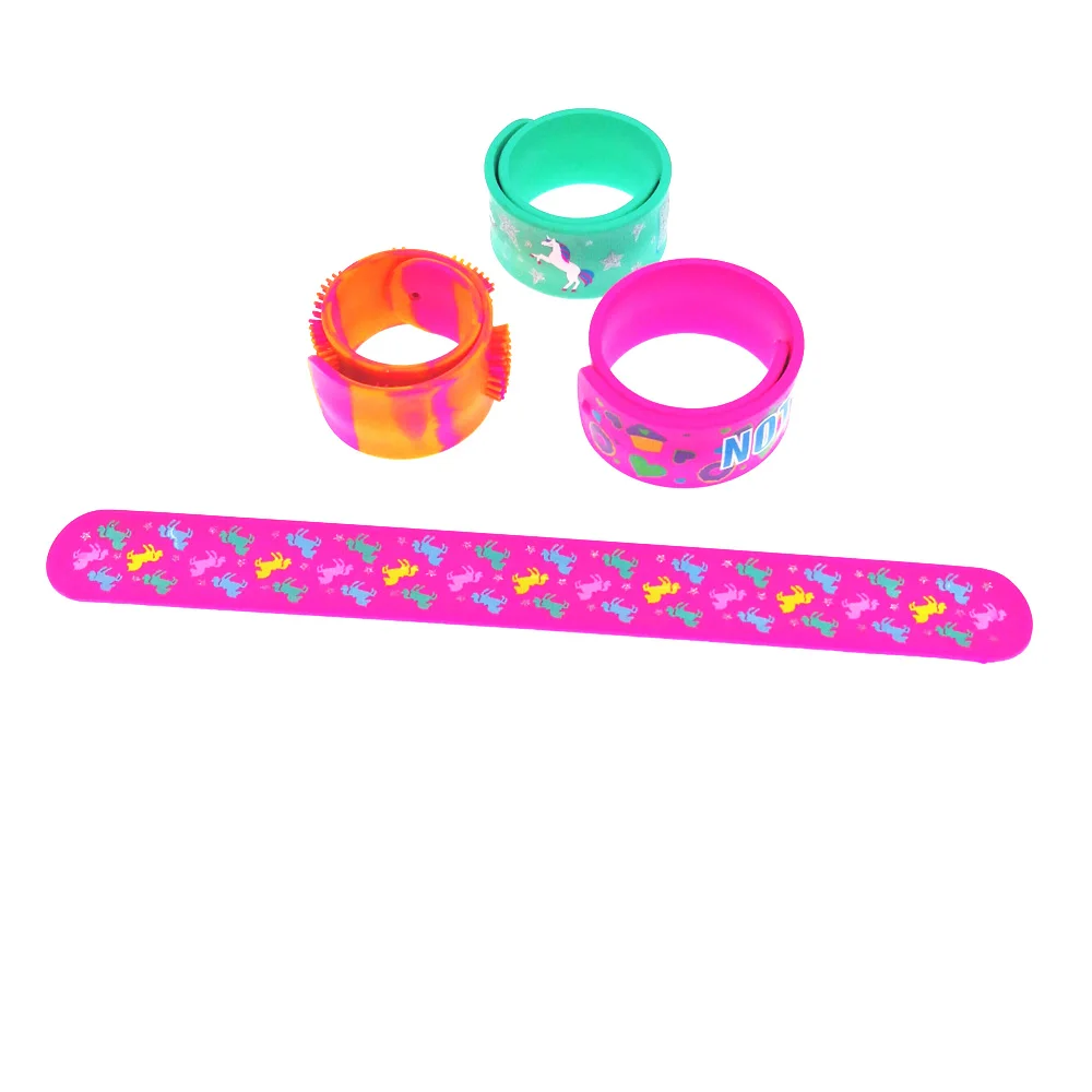 Manufacture Cheap Kids Toys Custom Printing Silicone Slap Band - Buy ...