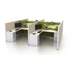 Modular Simple L Shaped Melamine Board Office Cubicles Desk Office Partition Open Workstation