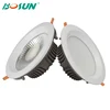 discount price round aluminum housing downlight dimmable ip44 5w 7w 10w 15w 20w 30w recessed cob led down light