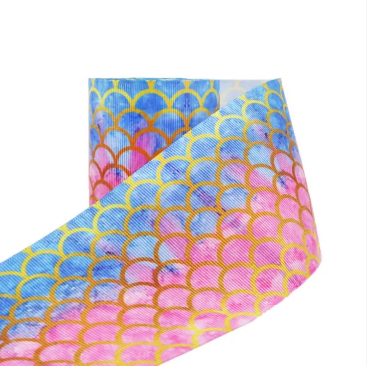 

Fish Scale Printed Ribbon E442