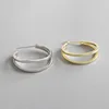 Real 18K Gold plated Solid 925 sterling silver double ring earrings for lady