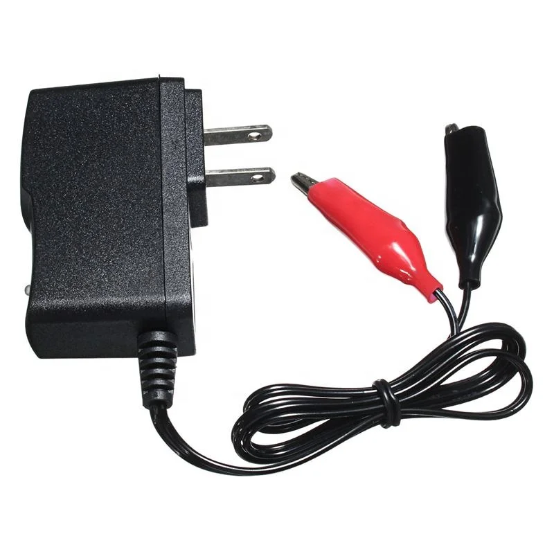

6V 1000mA Lead Acid Battery Charger 7.2V 1A for 6V 4Ah 4.5Ah Electric Baby Carrier Toy Car Auto Motorcycles