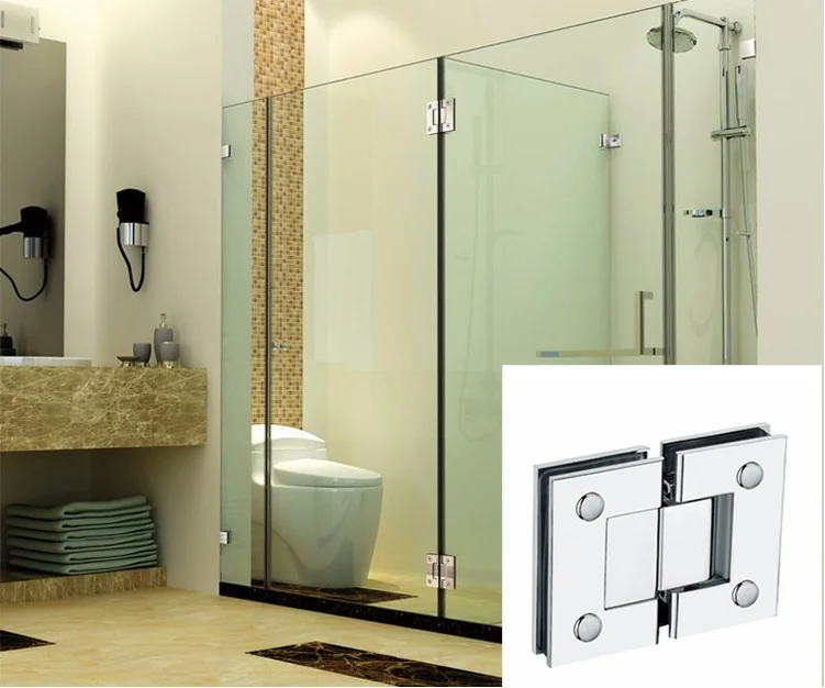 180 Degree Wall To Glass Door Hinge Stainless Steel Glass Shower Door