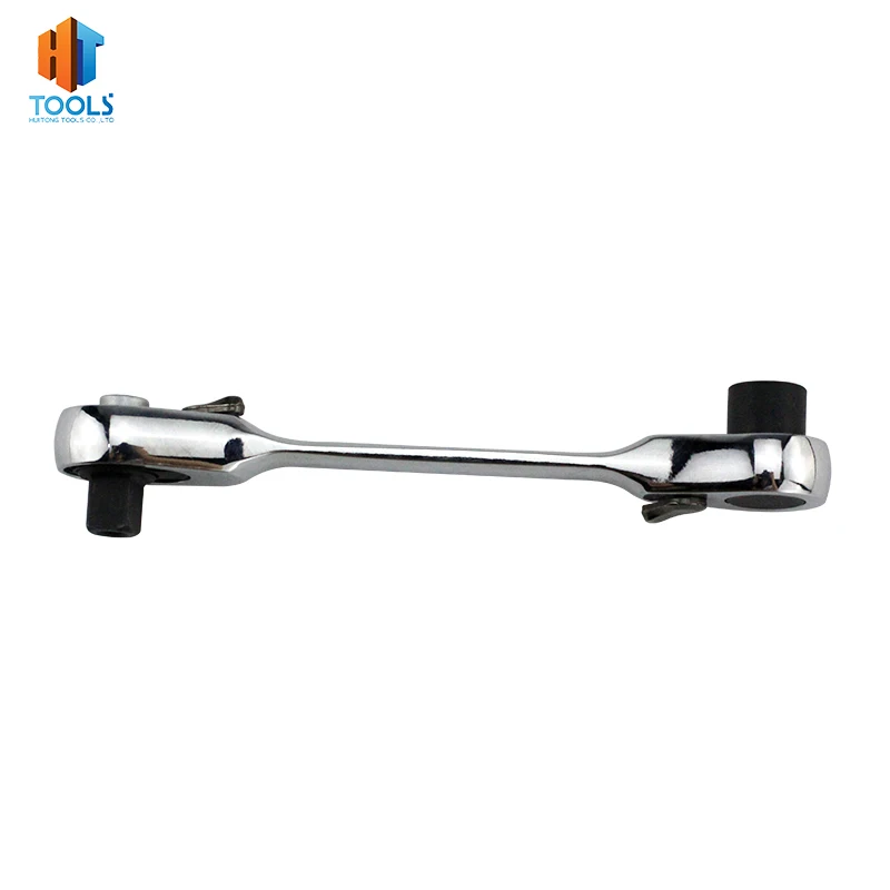Mini 1/4" Double Ended Quick Release Ratchet Wrench - Compact Screwdriver Bit Adapter Rod 8 thumbnail image