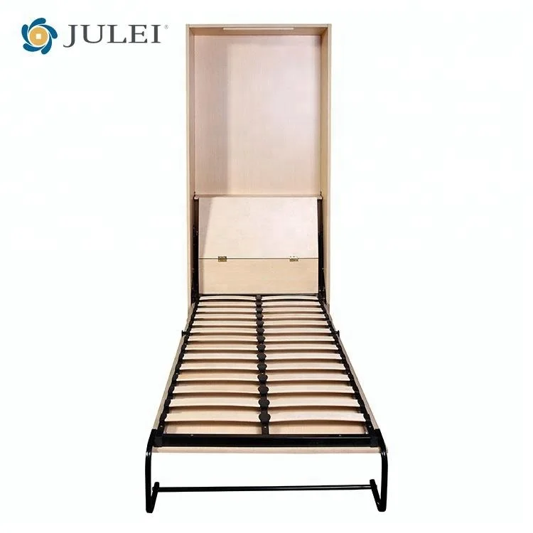 Space Saving Home Furniture Single Size Metal Tube Wall Bed With