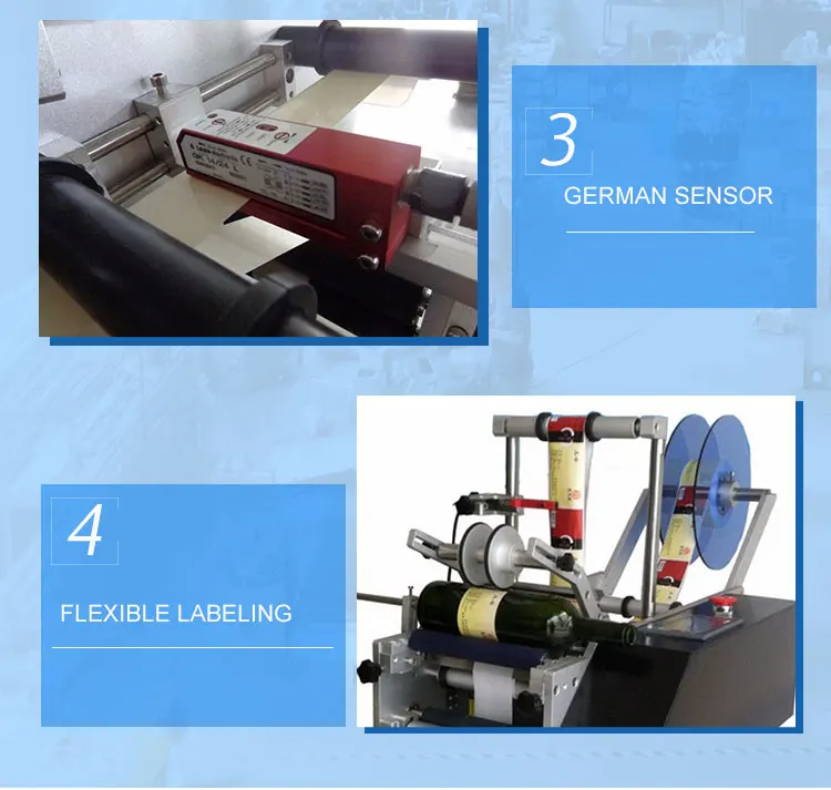 semi auto round bottle labeling machine 6