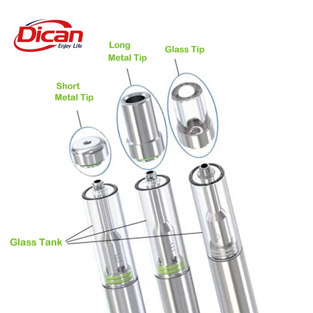 
Top sale thick oil vape pen e cigarette 0.5 ml empty ceramic coil disposable atomizer cartridge and vape battery 