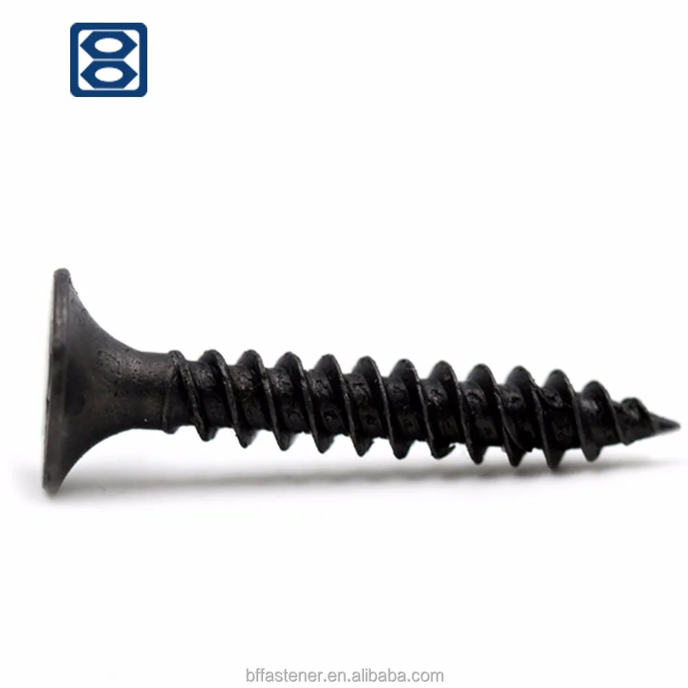 
Carbon Steel Black sheetrock screws phosphated self drive heavy duty plasterboard screws 