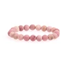 YK EUROPE Foreign Trade Hot Sale Fashion 8MM Nature Stone Simple Elasticity Bracelet Beads Jewelry
