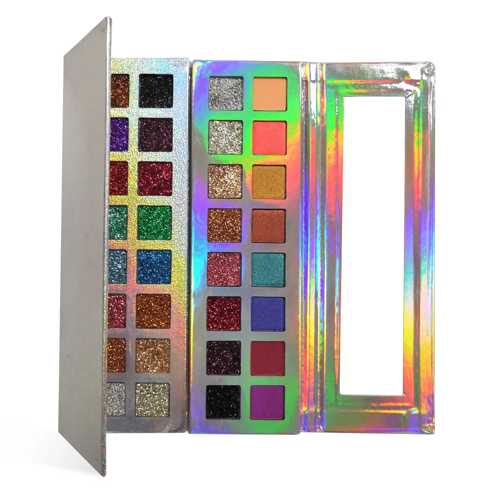 

New private label high quality 16 color matte glitter eyeshadow wholesale Cosmetics high pigment waterproof eyeshadow, 16 colors