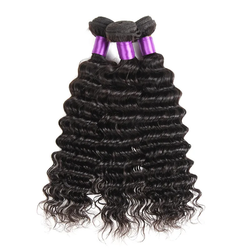 

Deep Wave Hair with Closure Wholesale Brazilian Deep Wave Hair Bundles with Closure 8A Grade 8-30" Deep Wave Hair Frontal