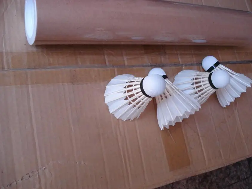 Branded Shuttlecock Class A Goose Feather Softwood Ball Head China Feather Wholesale Badminton 