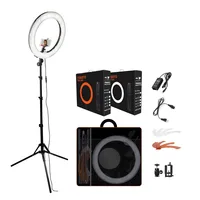 

RU Stock FREE SHIPPING RL18 55W 5500K makeup photography led ring light 18 inch with tripod stand for Camera,Smartphone,YouTube,