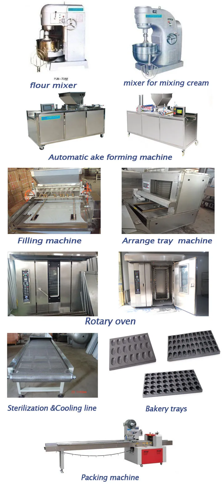 Single Or Double Row Automatic Commercial Cookies And Cake Making