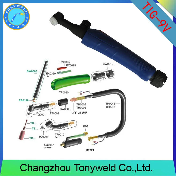 Weldcraft Tig Welding Gun Water Cooled Wp18 Tig Welding Torch