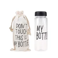 

500ML Portable Fruit Juice Water Cup My Bottle Travel Bottle With Fabric Bag