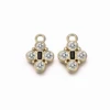 Custom Fancy Rhinestone Zinc Alloy Gold Metal Zipper Puller Slider For Dress