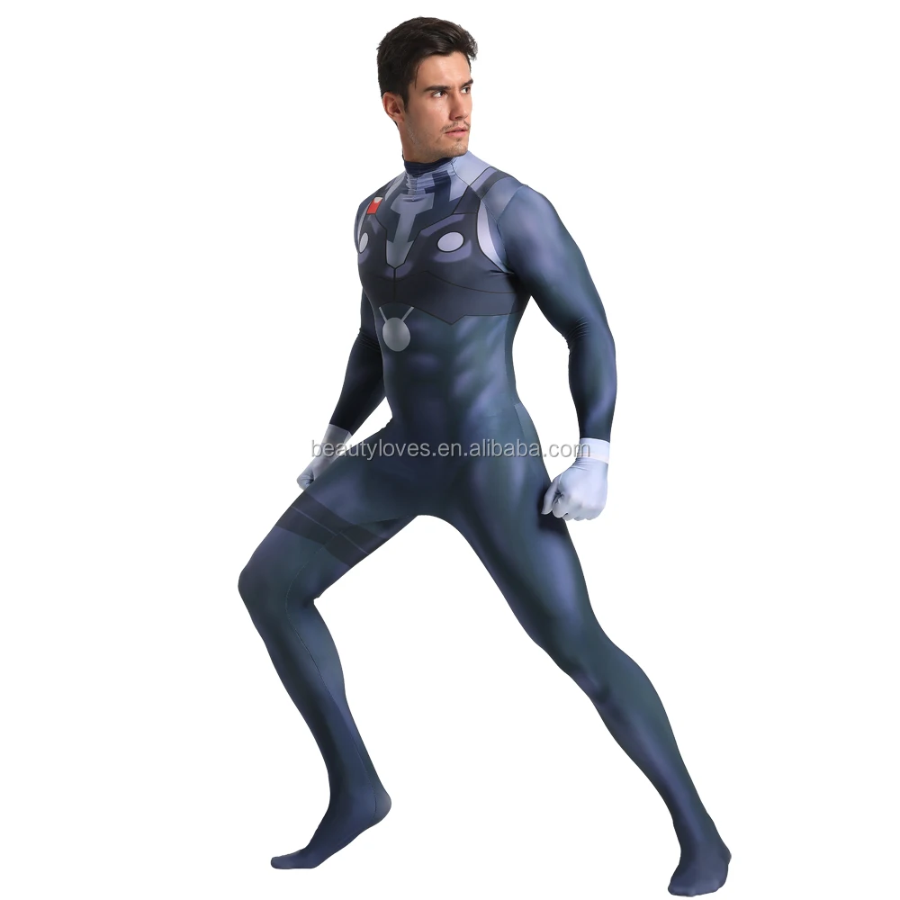 High Quality Anime Darling In The Frankxx Hiro Cosplay Costume Spandex Zentai Adult Men Boys 4294