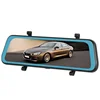 2019 Hot selling 1080P FULL HD TPS 2 camera dual lens mirror dash cam car dvr rearview mirror two camera