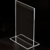 Acrylic Table Stands Menu Card Holders Display Stand