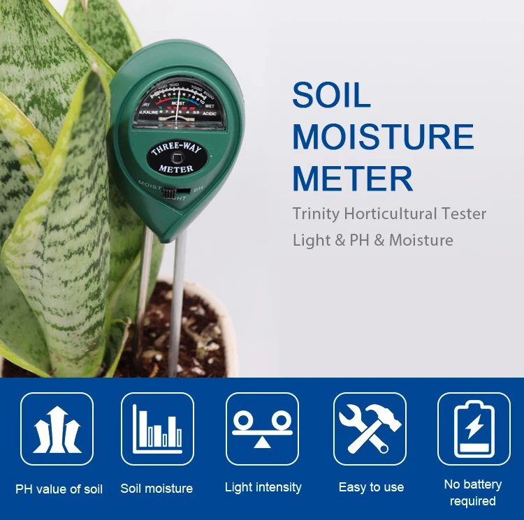 Price Light & Ph Tester Probe Wireless Digital Soil Moisture Meter For
