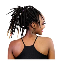 

YONNA 100% Brazilian Remy Human Hair Handmade Microlocks Dreadlocks Width 0.2cm 0.4cm