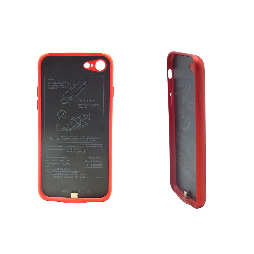 

For iPhone 7 Battery Case 2800mAh Slim Charger Cover Case for iPhone 8 Battery Backup, Black, blue, rose-gold