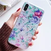 OEM ODM custom flower print clear back cover cases for apple iphone 8,for iphone 8 case custom with dust plug