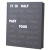 Hangzhou LED Digital Wall Clock White Sleek 5 Minutes Text Display Word Clock