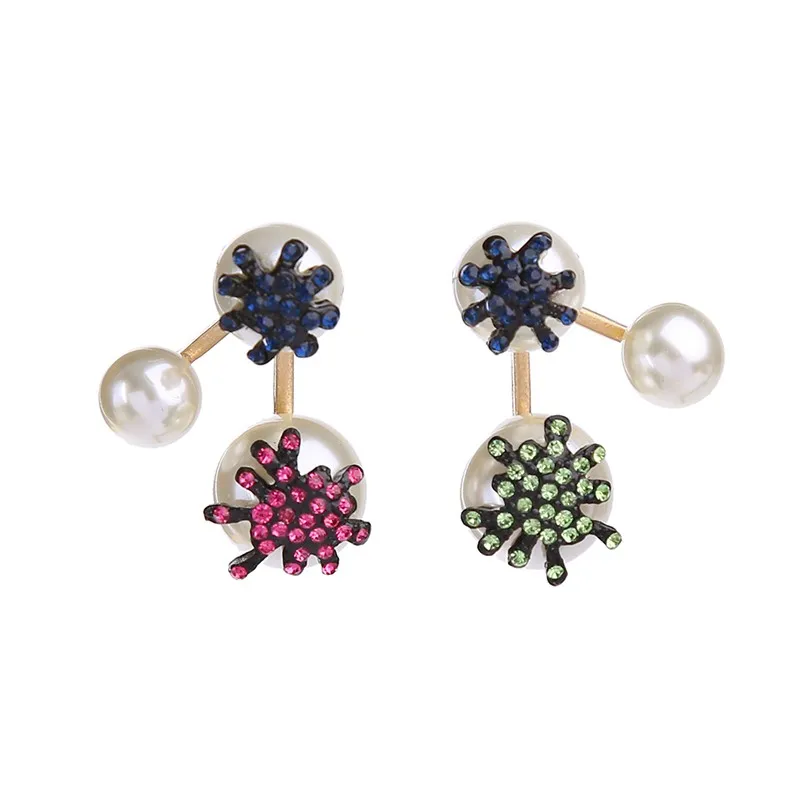 

ed00271b Creative Jewelry Minimalist Style Pearl Inlaid Diamond Earrings 2021 Earrings Women