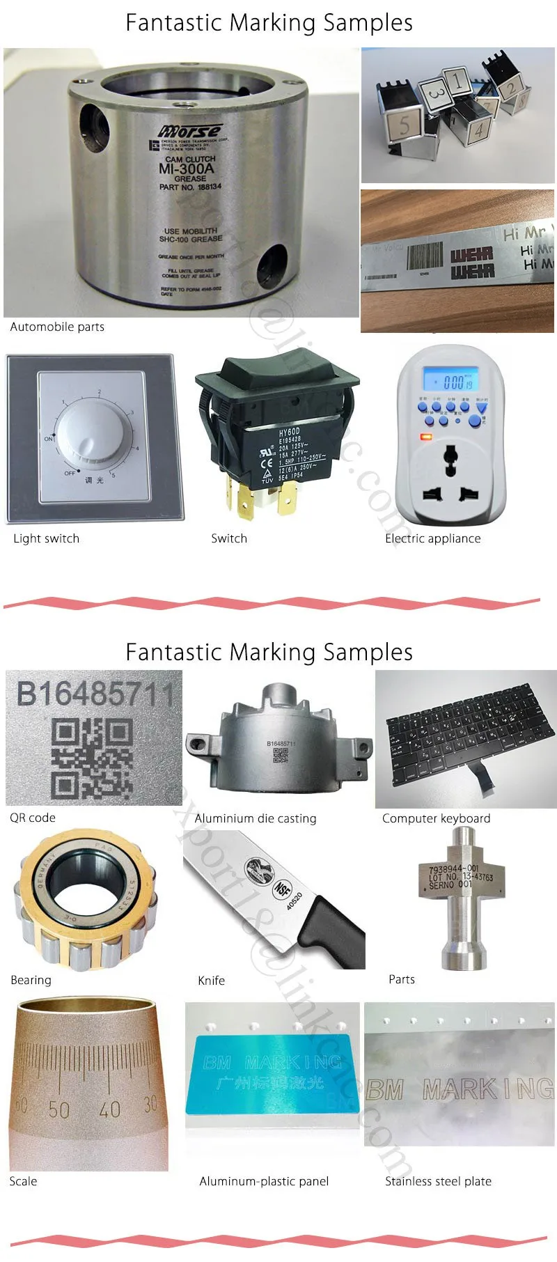 High precision 20w 30w 50w fiber laser marking machine