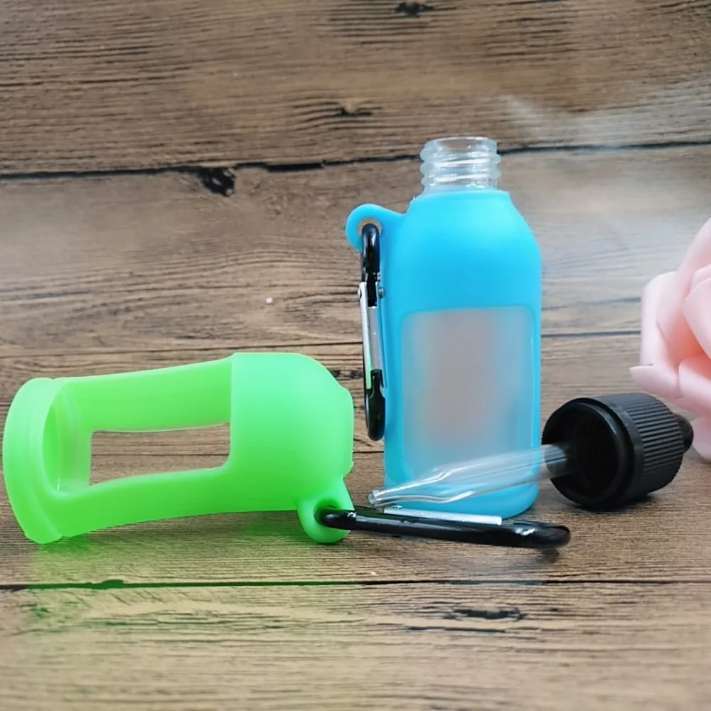 30ml Silicone Hand Sanitizer Eliquid Bottle Case Liquid Bottles Holder