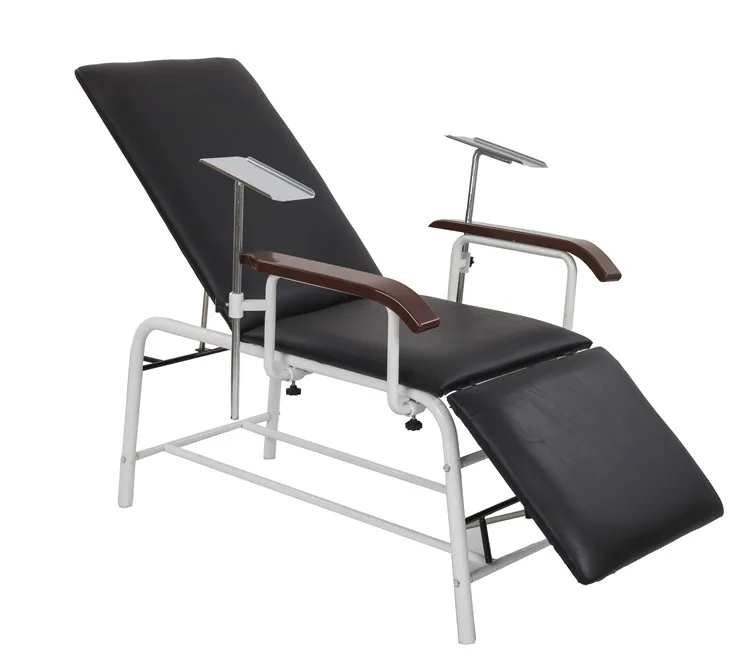 Hot sales stainless steel medical furniture blood donor chair in hospital examination table