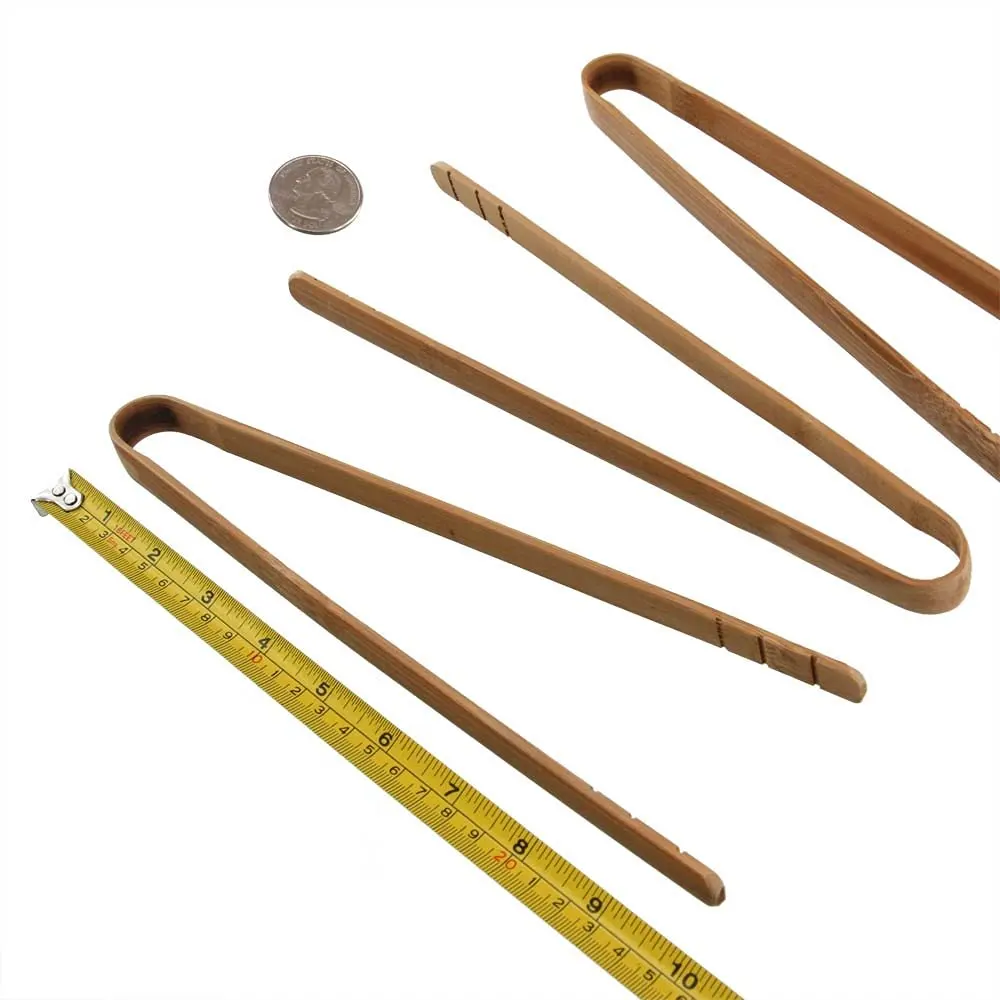 home&garden bamboo utensils serving tongs bamboo snake clip