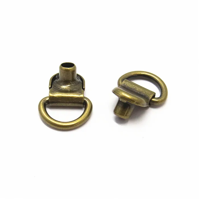 Antique Brass D Ring Shoe Eyelet Hooks Boot Metal Eyelets Hooks For