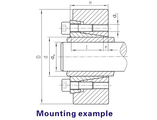 high reliability standard keyless shaft locking assembly