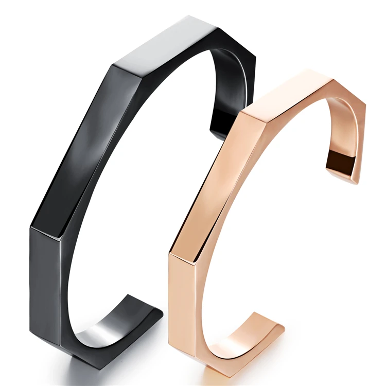 

Valentine's day gift Wholesale Stainless steel bracelet for lovers, Golden and black