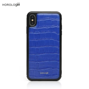 Italian Leather Embossed Crocodile Pattern Phone Case iPhone X