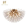 Hot sale modern hotel lobby iron glass ceiling lighting modern