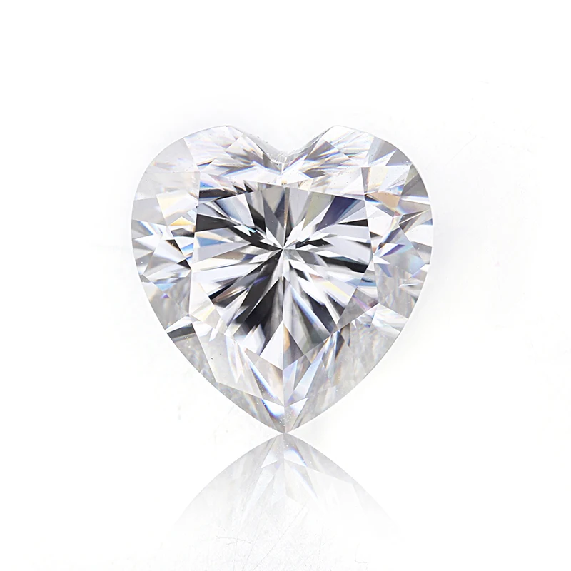 Starsgem Wholesale 1carat Moissanite Diamond 1ct Heart Moissanite for Weeding Rings Jewelry