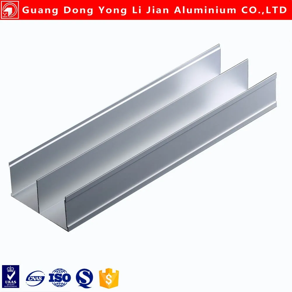 Factory Hot Sale 6063 Aluminium Sliding Door Track For Wardrobes