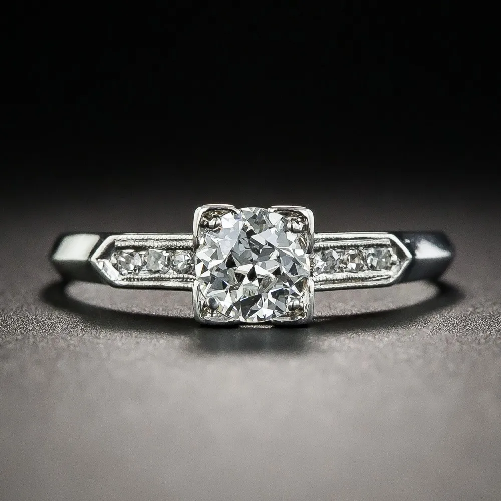 

45 CARAT DIAMOND PLATINUM ENGAGEMENT RING, N/a
