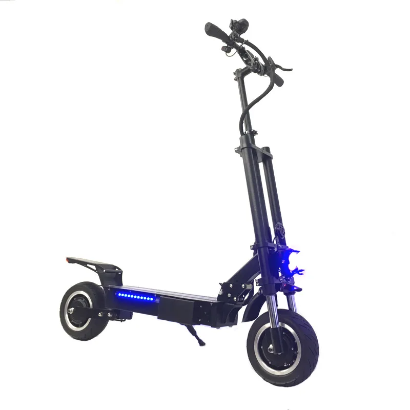 

Manufacturer wholesale adult 2 wheels foldable electric scooter with dual motor 5600W max speed 85km/h, Black