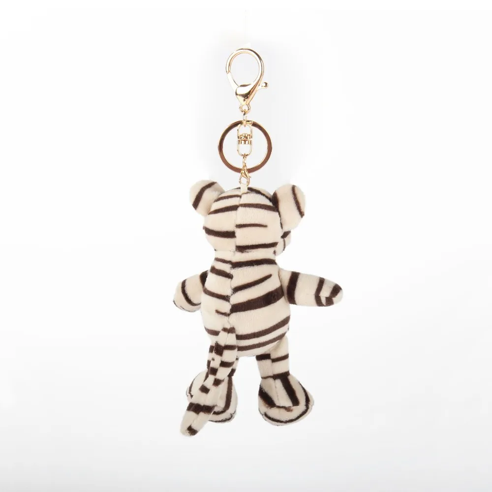 tiger plush keychain