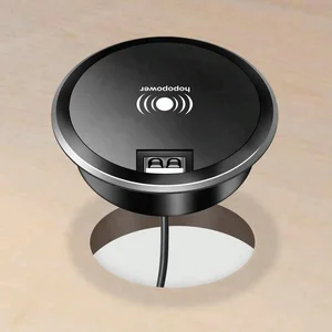 Table Desk Qi Wireless Charger USB Port