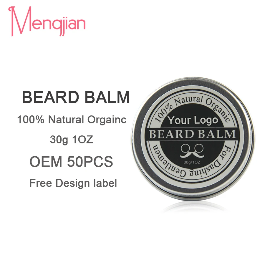 

Wholesales 100% natural organic beard modelling balm private label moisturizing beard balm 30g